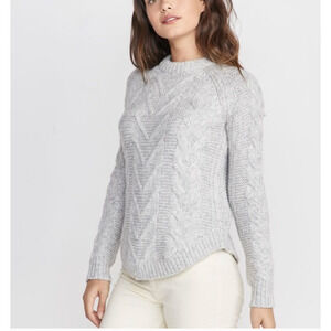 Marine Layer Gray Cable Knit Sweater